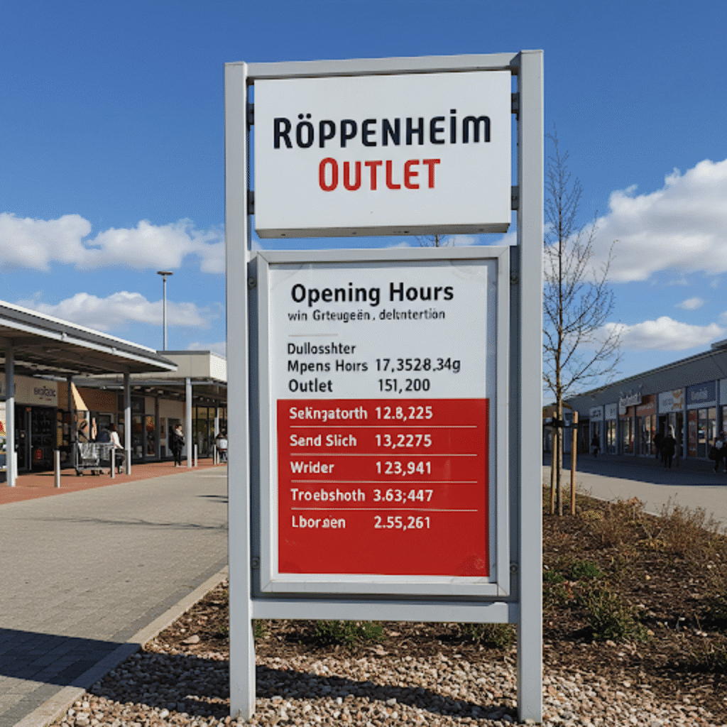 Roppenheim The Style Outlets: Ihr ultimativer Guide zu Öffnungszeiten, Shopping und mehr