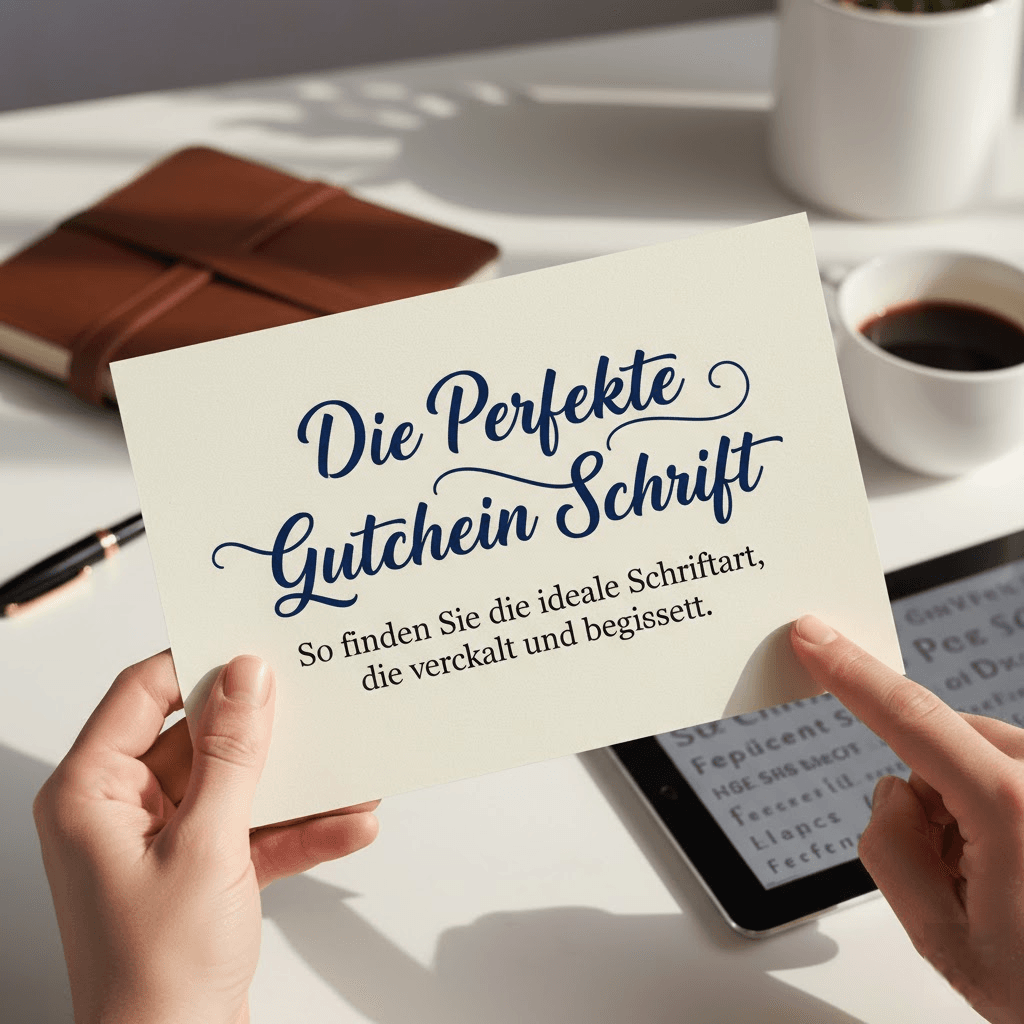 Die Perfekte Gutschein Schrift: So finden Sie die ideale Schriftart, die verkauft und begeistert
