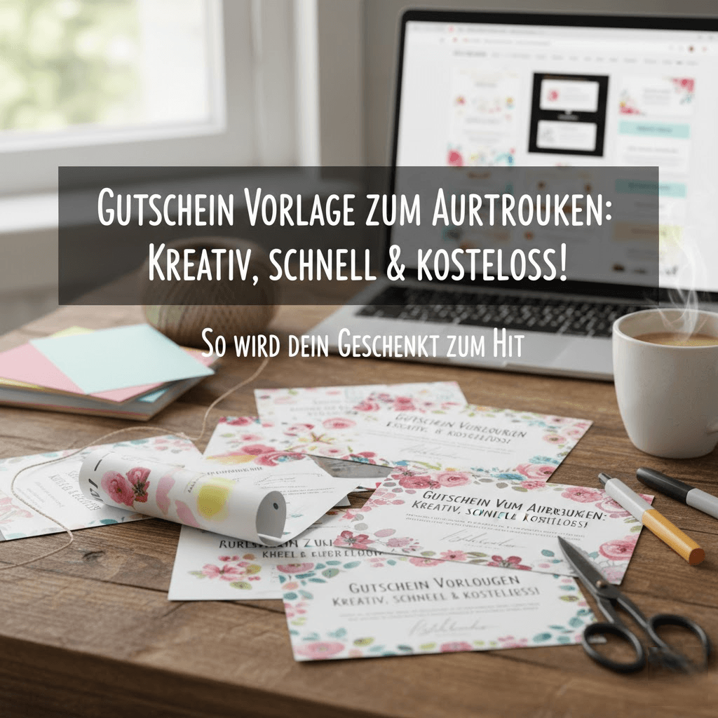 Gutschein Vorlage zum Ausdrucken: Kreativ, schnell & kostenlos! So wird dein Geschenk zum Hit