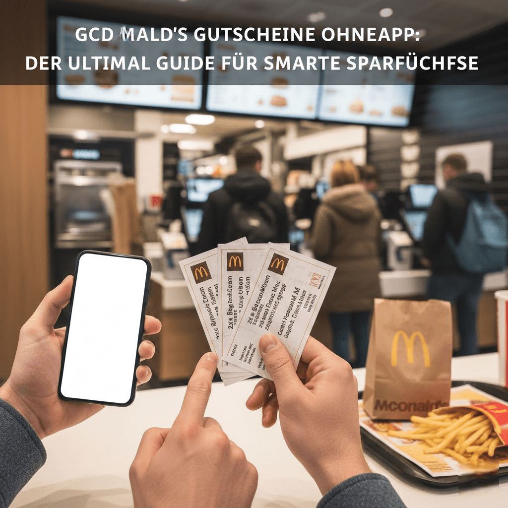McDonald’s Gutscheine ohne App: Der ultimative Guide für smarte Sparfüchse
