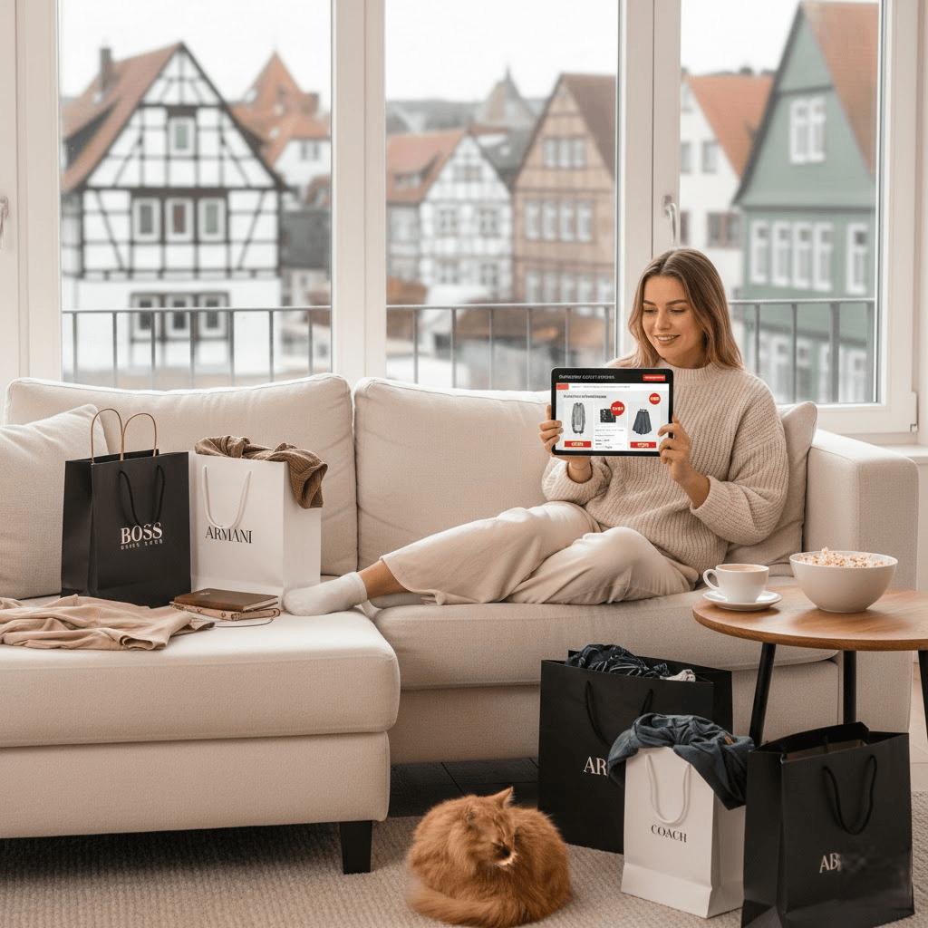 Metzingen Outlet Shop Online: Luxus-Schnäppchen bequem von der Couch jagen