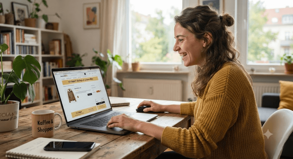 15 Prozent Rabatt: Die Magie der goldenen Mitte beim Online-Shopping 15 Prozent Rabatt: Die Magie der goldenen Mitte beim Online-Shopping