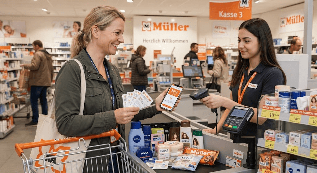 Müller Drogerie Rabatt Coupons: Maximal sparen beim Einkauf Müller Drogerie Rabatt Coupons: Maximal sparen beim Einkauf