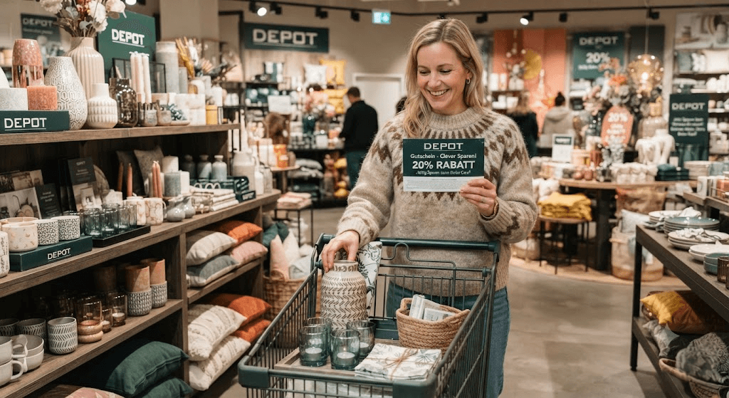 DEPOT Gutschein & Coupon Online: Clever sparen beim Deko-Kauf